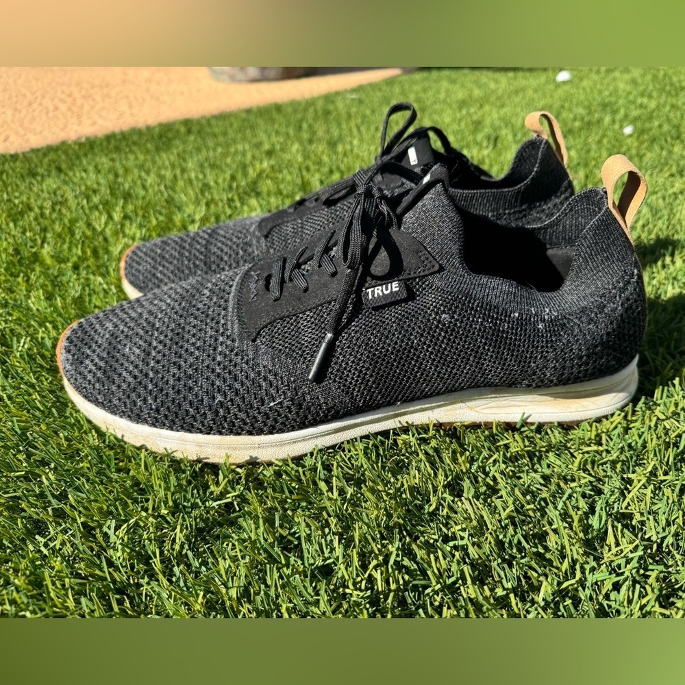 TRUE Linkswear All Day Knit II golf shoes in black Size 14